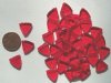 30 12mm Transparent Red Triangles